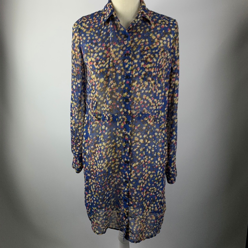 Jessica Simpson Small Dress Semi Sheer Floral